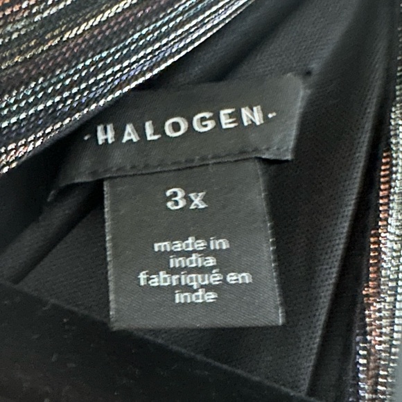 Halogen Metallic High Neck Wide Leg Jumpsuit size 3x NWT from Nordstroms - Picture 5 of 7